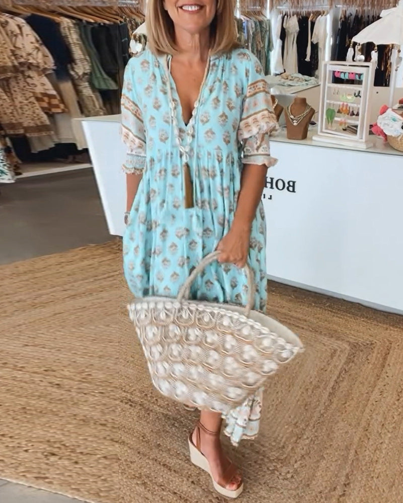 Luchtige Strandjurk Zomerjurk voor Vrouw Maxi Model - StudioMarella