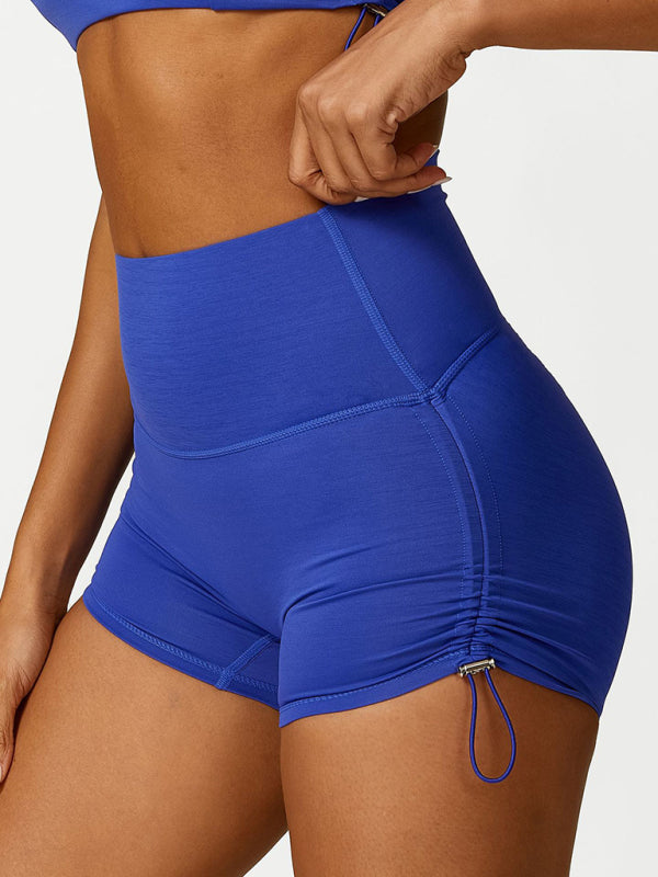 Vrouwelijke Sport Shorts Hoge Taille Elastisch Verstelbaar