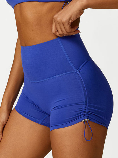 Vrouwelijke Sport Shorts Hoge Taille Elastisch Verstelbaar