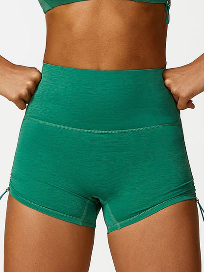 Vrouwelijke Sport Shorts Hoge Taille Elastisch Verstelbaar