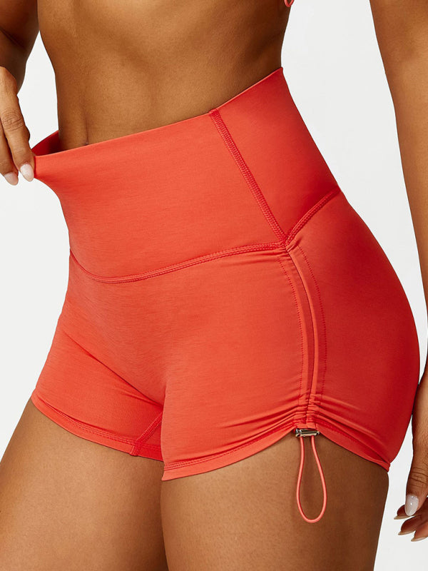 Vrouwelijke Sport Shorts Hoge Taille Elastisch Verstelbaar