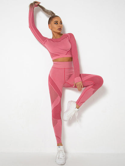 Vrouwelijk Joggingpak 2-delig Sportoutfit met Structuur