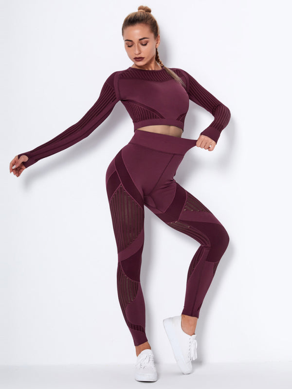Vrouwelijk Joggingpak 2-delig Sportoutfit met Structuur