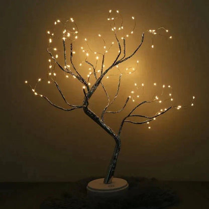 Led boomlamp touch batterij warm wit tafellamp nachtlamp slaapkamer woondecoratie sfeerverlichting decoratieve boomlamp