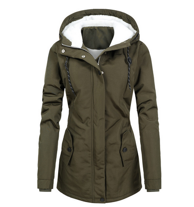 Dames Winterjas Waterdicht met Capuchon en Warme Voering