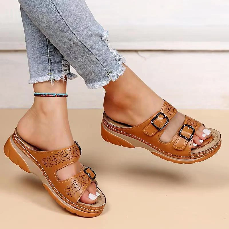 Orthopedische Sandalen Dames met Verstelbare Gespen en EVA-Zool Comfortabel en Ondersteunend Zomerschoeisel