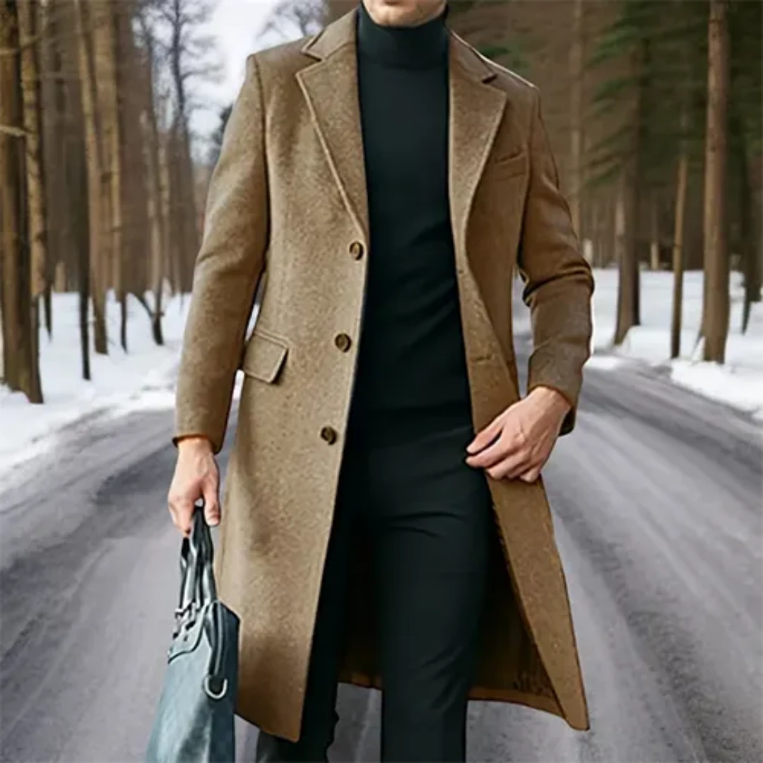 Herren Wintermantel Warm Elegant Stanford