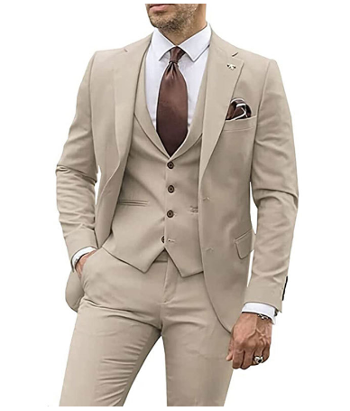 Heren Jas Broek Set Formal Zakelijk Donker Klassiek