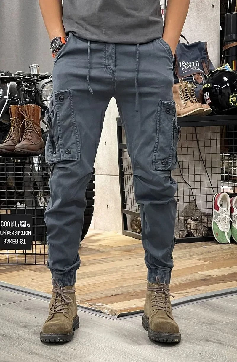 Elastische Cargo Broek voor Mannen Comfortabele Zomerbroek