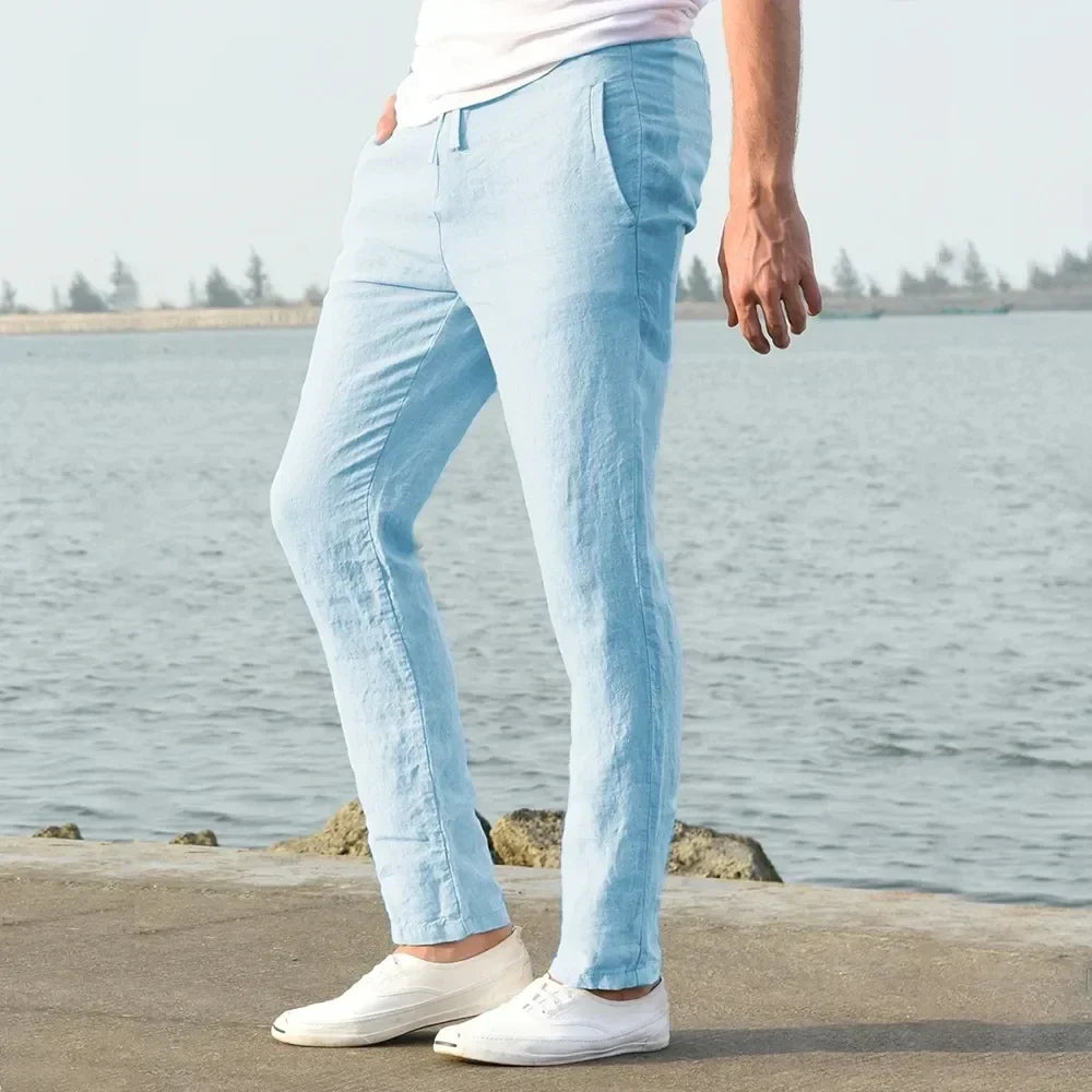 Luchtige Linnen Broeken voor Mannen Comfortabel Zomer