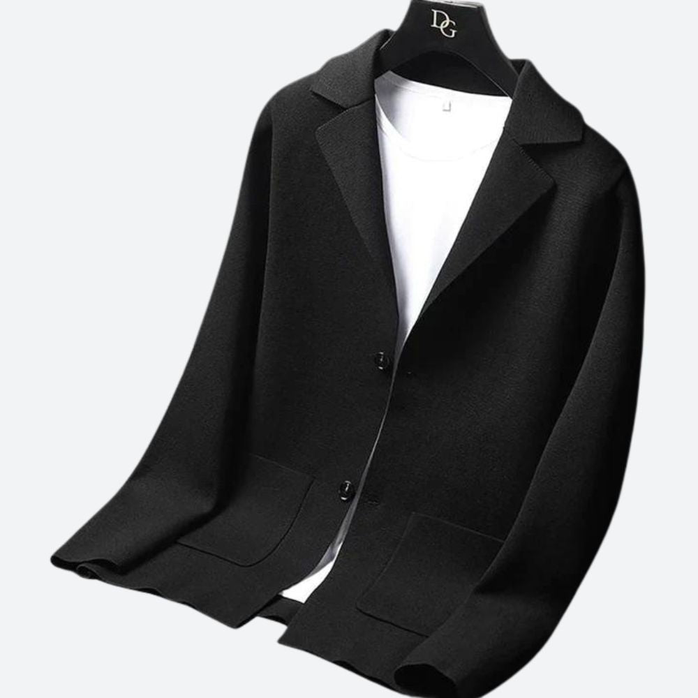 Heren Blazer Donkerblauw Elegant Maatwerk Design