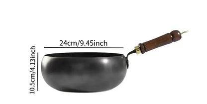 Diepe IJzeren Wokpan met Deksel 24cm 26cm 28cm 30cm Antikleef Inductie Gas Keramisch Elektrisch Roerbakpan Gietijzer Koken