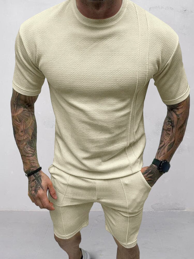 Mannen T-shirt Set Katoen Heren Kleding - StudioMarella