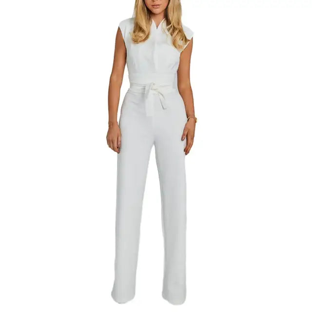 V-Neck Avondjurk Elegante Jumpsuit voor Vrouw