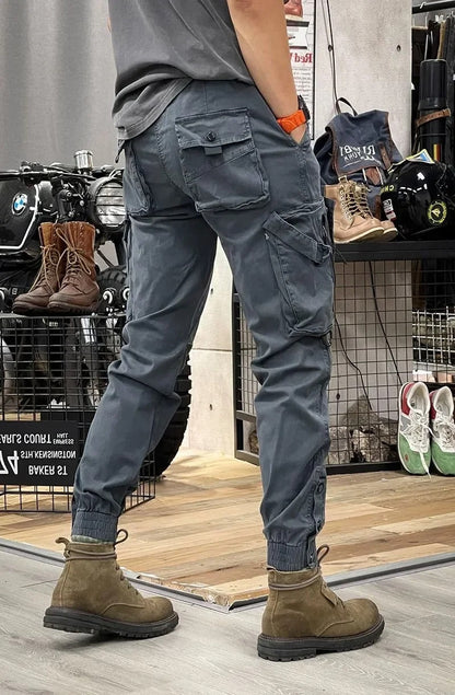 Elastische Cargo Broek voor Mannen Comfortabele Zomerbroek
