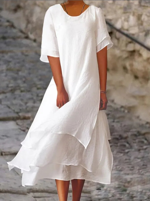 Lange Avondjurk Elegante Vrouwelijke Stijl
