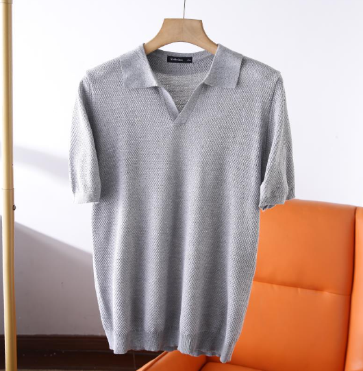 Lichte Polo Heren Tricot Kwaliteitsshirt - StudioMarella