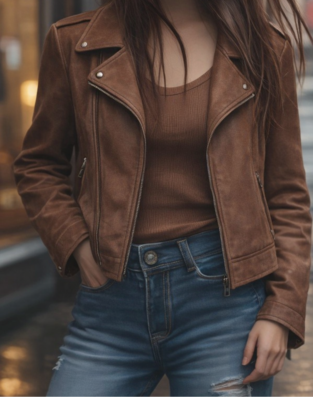 Dames Jas Vintage Herfst Winter Model