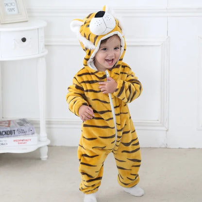 Baby onesie panda katoen polyester zwart wit baby pyjama dierenpak met capuchon uniseks huispak peuter