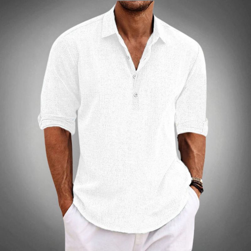 Polo Lino Korte Mouw Elegante Zomerkleding