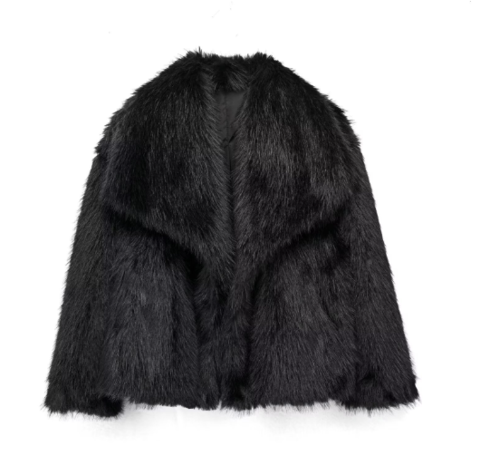 Vrouwelijke Bontjas Luxe Eva Model Winter