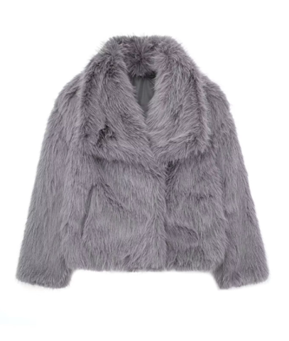 Vrouwelijke Bontjas Luxe Eva Model Winter