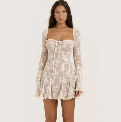 Vrouwelijke Jurk Sophie Stijl Elegant Kort Model