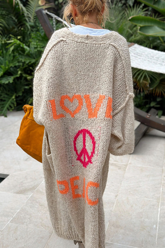 Dames Vest Gebreid Lang Warm Stijlvol Design