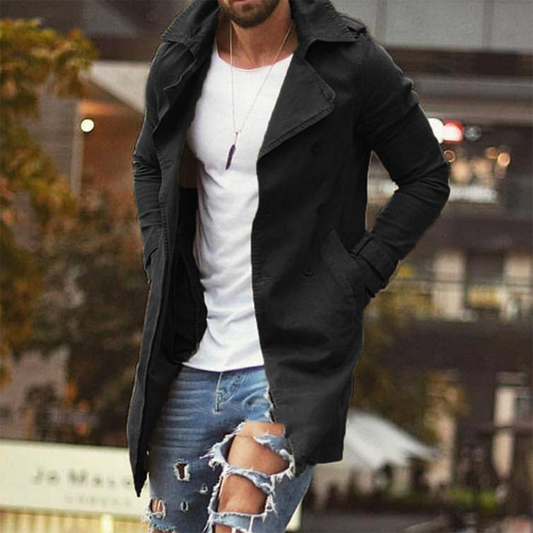 Dames Trenchcoat Lange Waterdichte Regenjas Stijlvol - StudioMarella