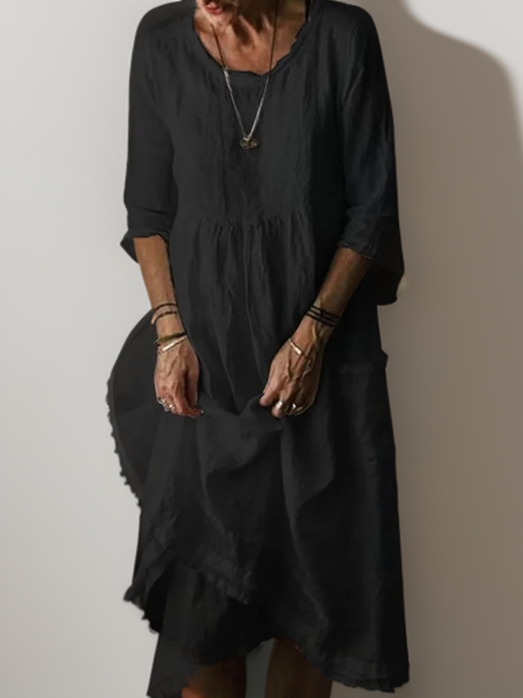 Maxi Jurk Chic en Comfortabel Zomerjurk voor Vrouw