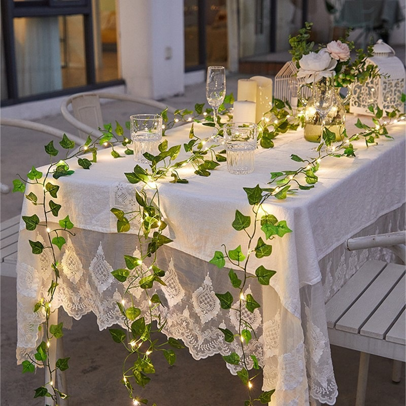 LED Klimplantenslinger Groen met Warm Wit Licht – Decoratieve Klimop voor Wand en Tafel