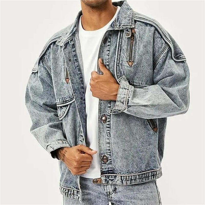 Vintage Denim Jasje Retro Klassiek Warm - StudioMarella