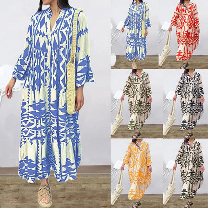 Lange Vrouwelijke Zomerjurk Maxi Jurk voor Dames