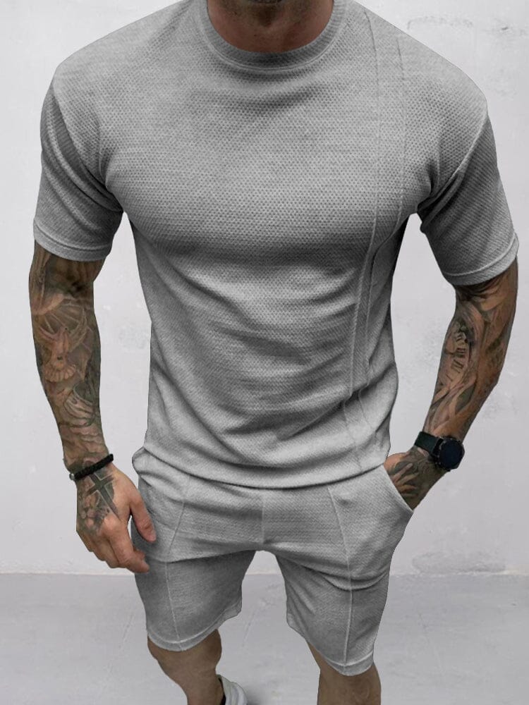 Mannen T-shirt Set Katoen Heren Kleding