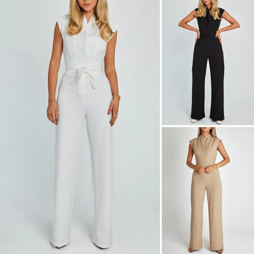 V-Neck Avondjurk Elegante Jumpsuit voor Vrouw - StudioMarella