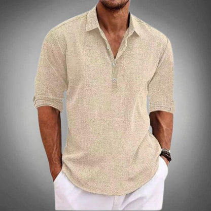 Polo Lino Korte Mouw Elegante Zomerkleding