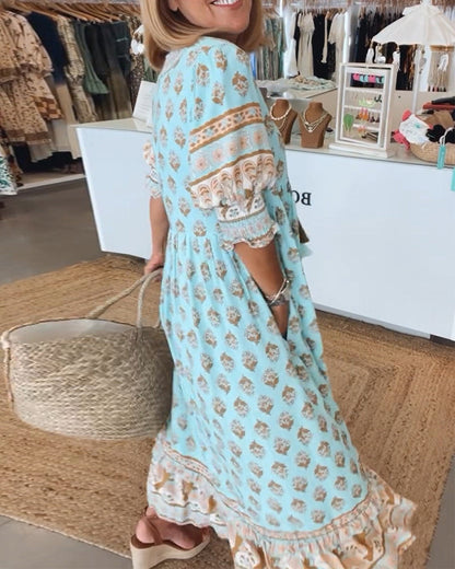 Luchtige Strandjurk Zomerjurk voor Vrouw Maxi Model