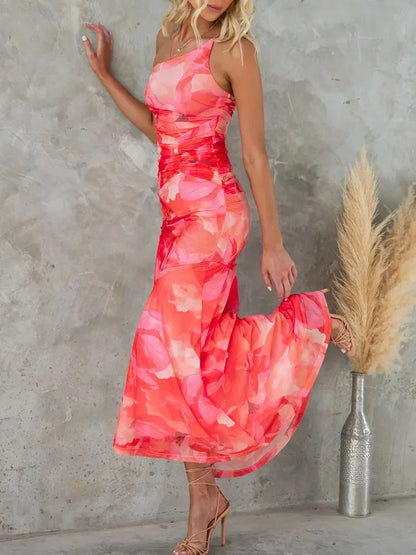 Vrouwelijke Jurk met Rok Elegante Zomerkleding