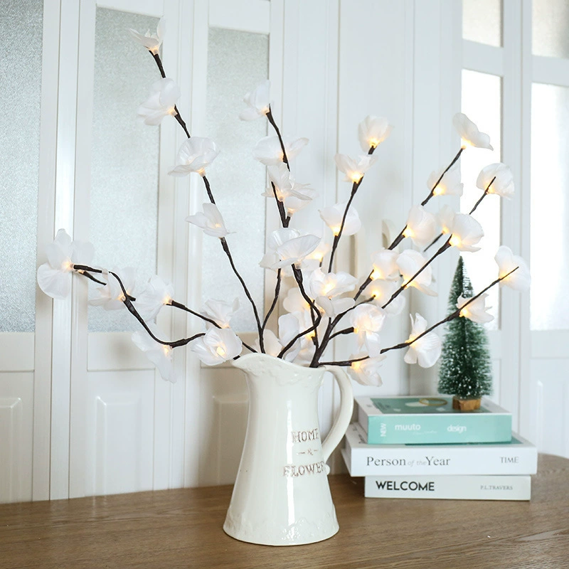 Verlichte Kersenbloesemtak LED-Decoratielamp in Roze voor Woonkamer Sfeerverlichting Kunstbloemen