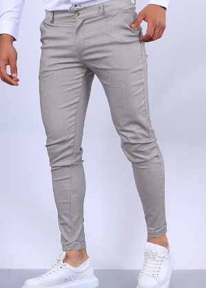 Witte Skinny Jeans Slim Fit Denim Broek voor Mannen