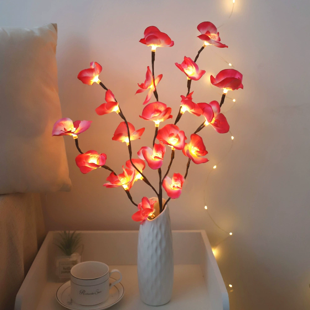 Verlichte Kersenbloesemtak LED-Decoratielamp in Roze voor Woonkamer Sfeerverlichting Kunstbloemen