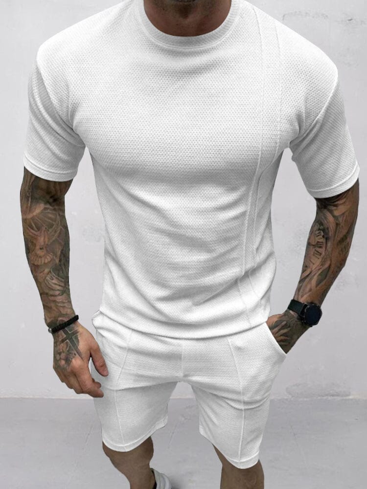 Mannen T-shirt Set Katoen Heren Kleding