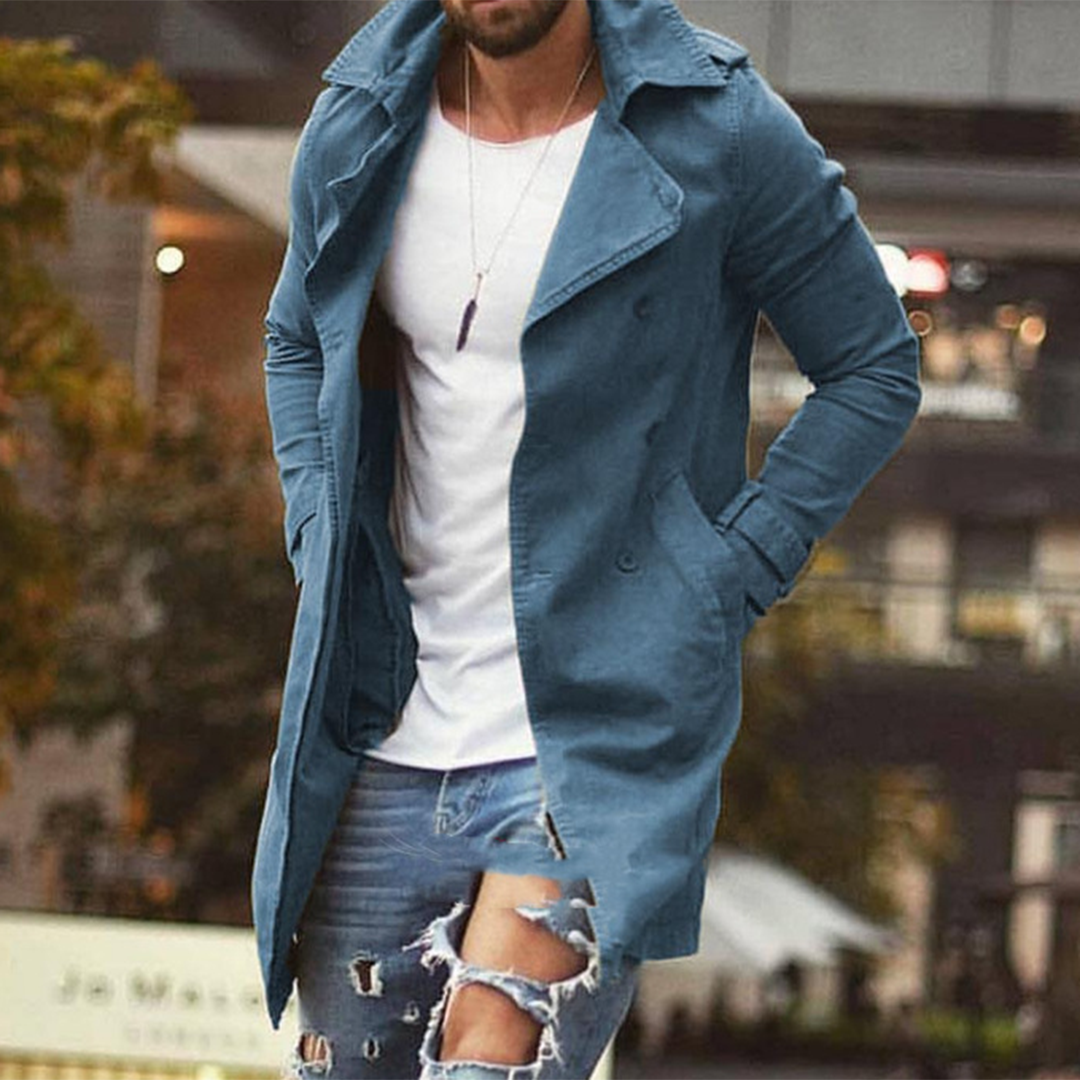 Dames Trenchcoat Lange Waterdichte Regenjas Stijlvol