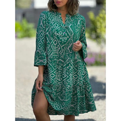 Vrouwelijke Zomerjurk Lichte Kleuren Zomerse Jurk