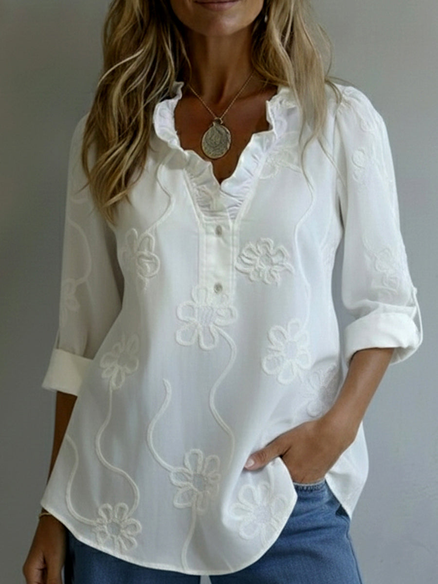 Dames Blouse Lichtgewicht Elegante Pasvorm - StudioMarella