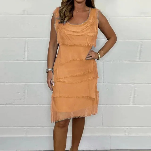 Vrouwelijke Katoenen Jurk Olivia Stijl