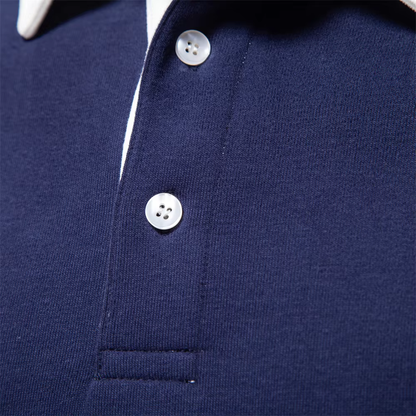 Herensweater Klassieke Polokraag Zacht en Comfortabel