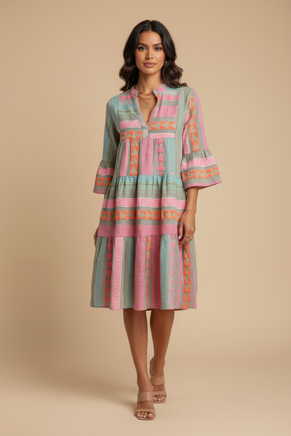 Midi Rok met Print Vrouwelijke Zomerrok - StudioMarella