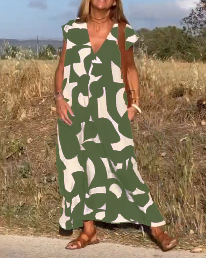 Vrouwelijke Zomerjurk Floral Bloemenprintjurk