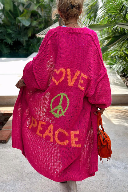 Dames Vest Gebreid Lang Warm Stijlvol Design